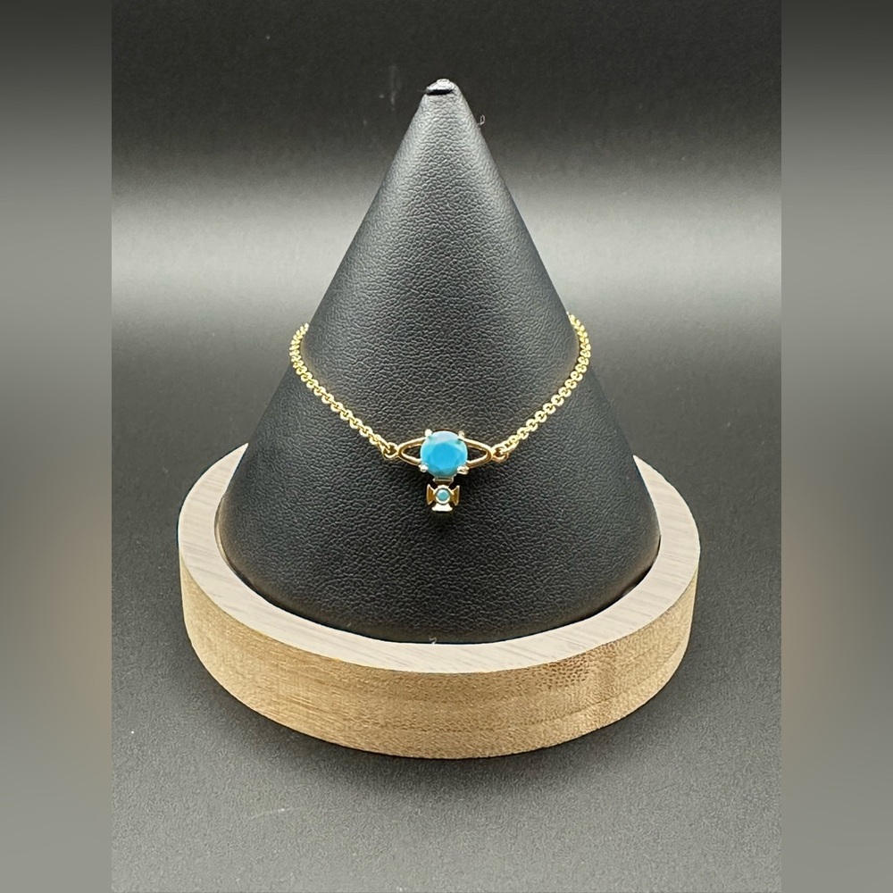 Vivienne Westwood London Orb Bracelet - Gold & Turquoise NWOT
